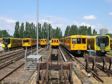 Verschiedene Fahrzeugtypen der Berliner U-BahnBild: Azaures/Wikipedia