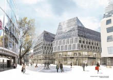 Das Dorotheen Quartier im Zentrum Stuttgarts soll 2016 eröffnen; Bild: Behnisch Architekten