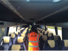 Reisebus von Stansted Citylink; Bild: Dr. Sasse AG