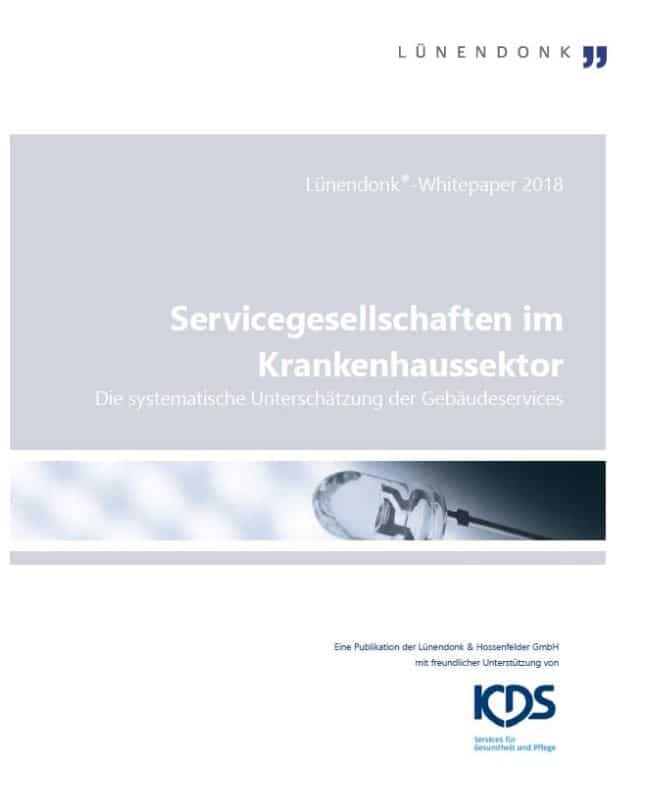 Cover des Luenendonk Whitepapers zu Servicegesellschaften im Gesundheitswesen