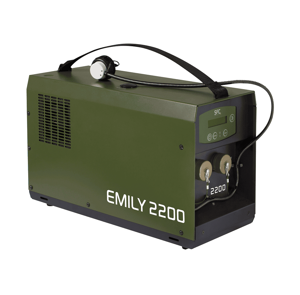 Die Emily 2200 Brennstoffzelle von SFC Energy. Bild: SFC Energy.