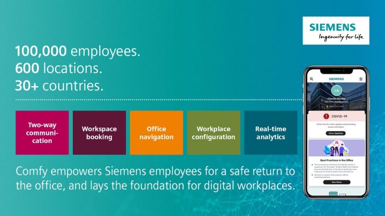 Siemens: 600 Standorte mit Workplace-App Comfy