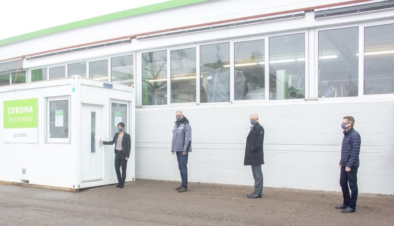 Grünbeck bietet Corona-Testzentrum für Mitarbeiter an