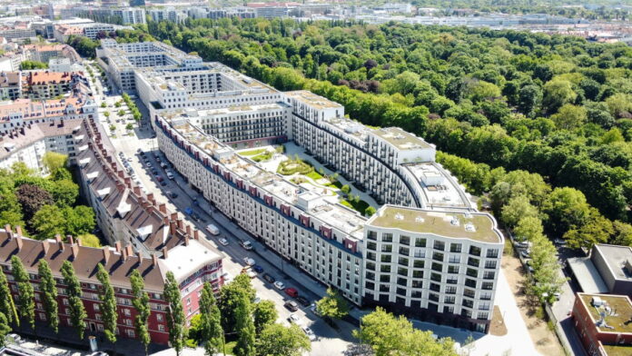 Mit dem Welfengarten in München ist das erste Wohnquartier gefma SustainFM-Zertifiziert - Bild: Bayerische Hausbau
