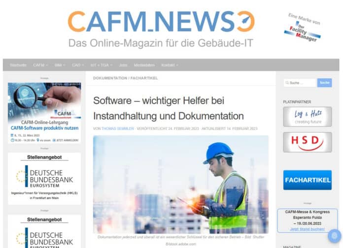 Die CAFM-News berichten in Ihrem jüngsten Fachartikel über den Nutzen von Software im Rahmen der Instandhaltung - Bild: CAFM-News/Bild: Shutter B/stock.adobe.com