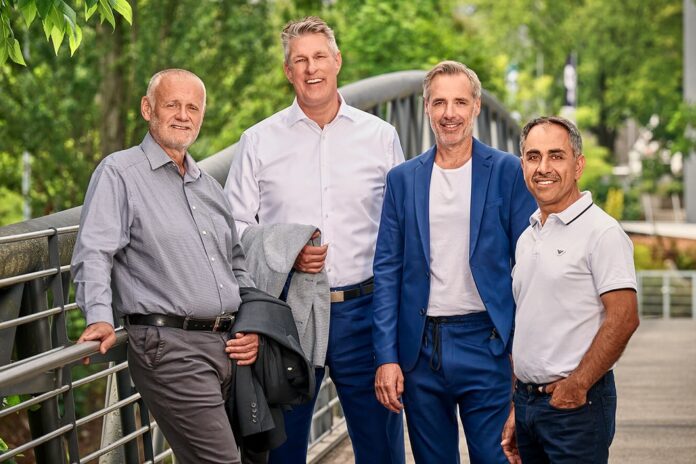 Die Geschäftsführer der Dorfner Gruppe (v. l. n. r.): Harald Griebel, Peter Engelbrecht, Holger Lösch und Sinan Akdeniz. Bild: Dorfner Gruppe