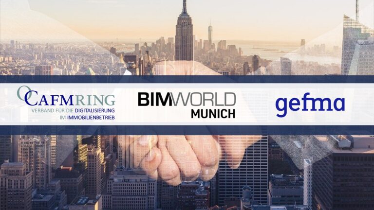 gefma und CAFM Ring kooperieren mit BIM World Munich