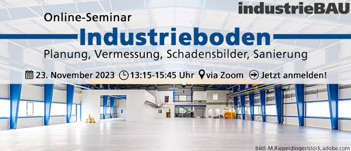23. November: Online-Seminar Industrieboden