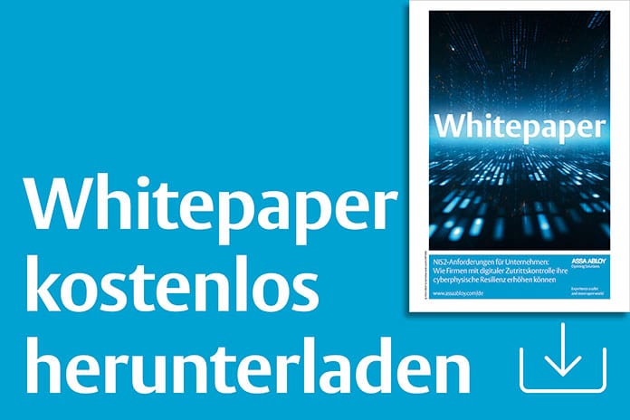 Whitepaper: NIS2-Richtlinie und elektronische Schließtechnik