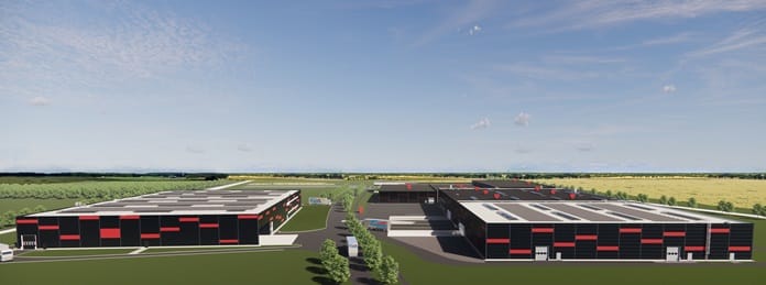 Mit dem inzwischen dritten Ausbau des Standorts in Hoyerswerda erweitert sich die Produktionsfläche um fast das Doppelte auf 24.000 m². Bild: Yados