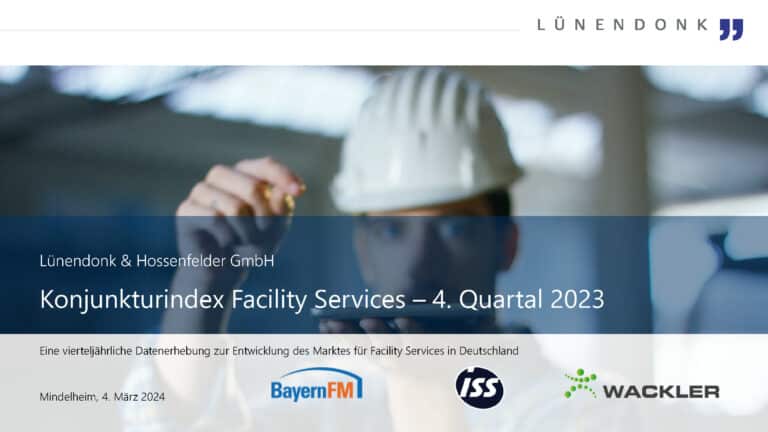 Facility Services Anbieter erwarten acht Prozent Wachstum in 2024