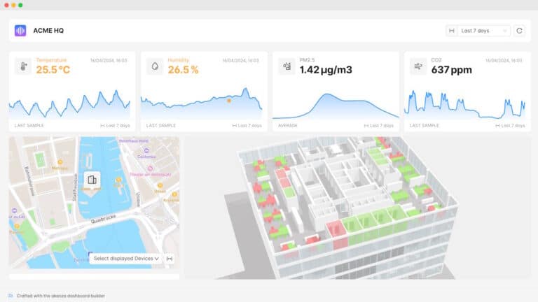 Akenza hat seine IoT-Plattform um Grundrisse erweitert - Bild: Akenza