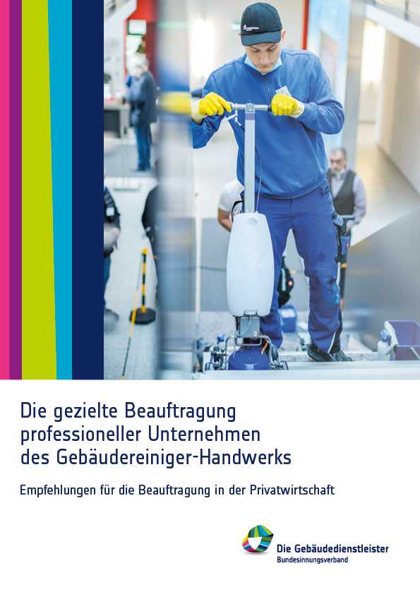 Neue Vergabeunterlagen für Gebäudereiniger